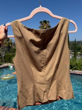 Vintage Trina Turk Strapless Top Blouse Tank Shirt